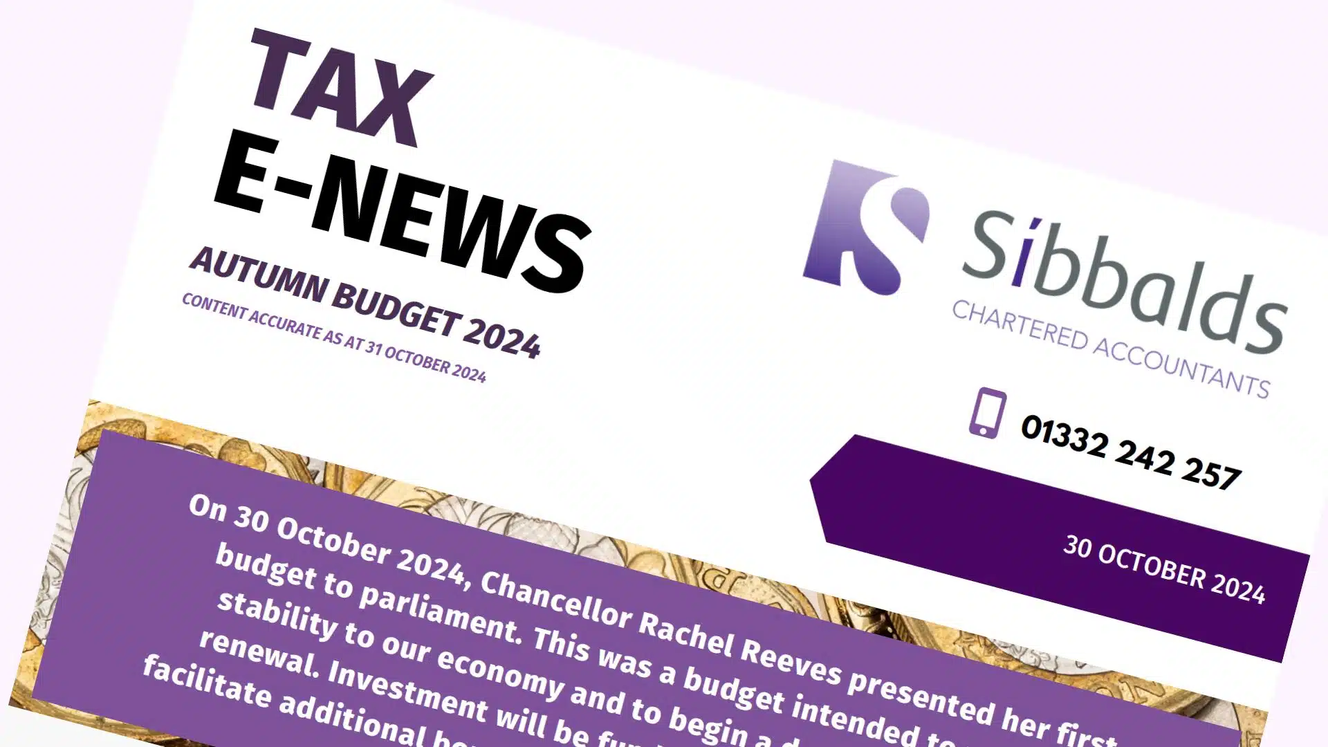 Summary of the tax announcements in the Autumn 2024 Budget - Derby ...